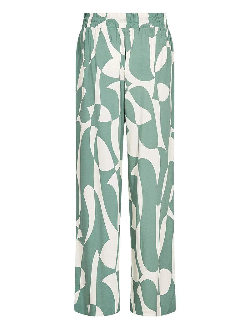 Soyaconcept - SC-CHANISE - bukser med brede ben - 7505c frosty spruce combi - 1