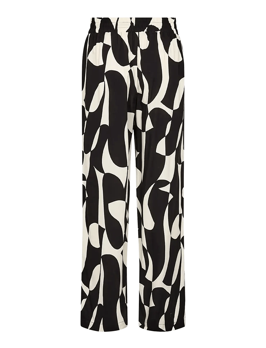 Soyaconcept - SC-CHANISE - plačios kelnės - 9999 black combi - 2