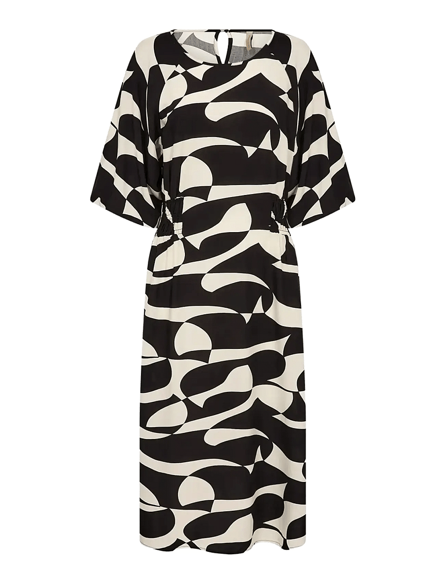 Soyaconcept - SC-CHANISE - midi kleitas - 9999 black combi - 1