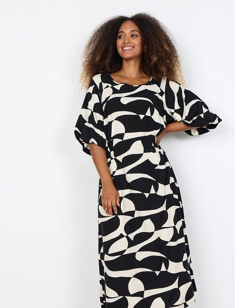 Soyaconcept - SC-CHANISE - midi kjoler - 9999 black combi - 0