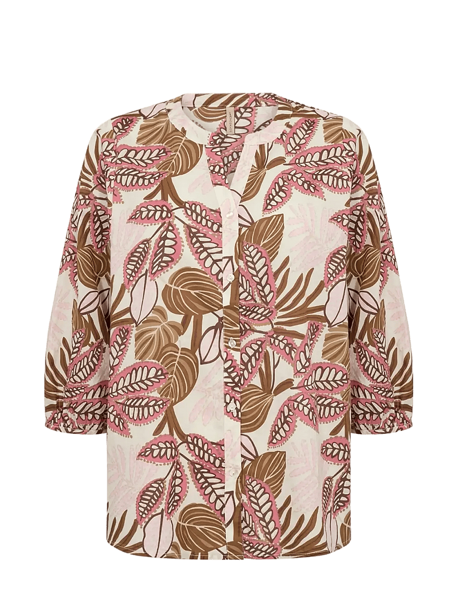 Soyaconcept - SC-CAM - blūzes ar garām piedurknēm - 4390 rapture rose combi - 1