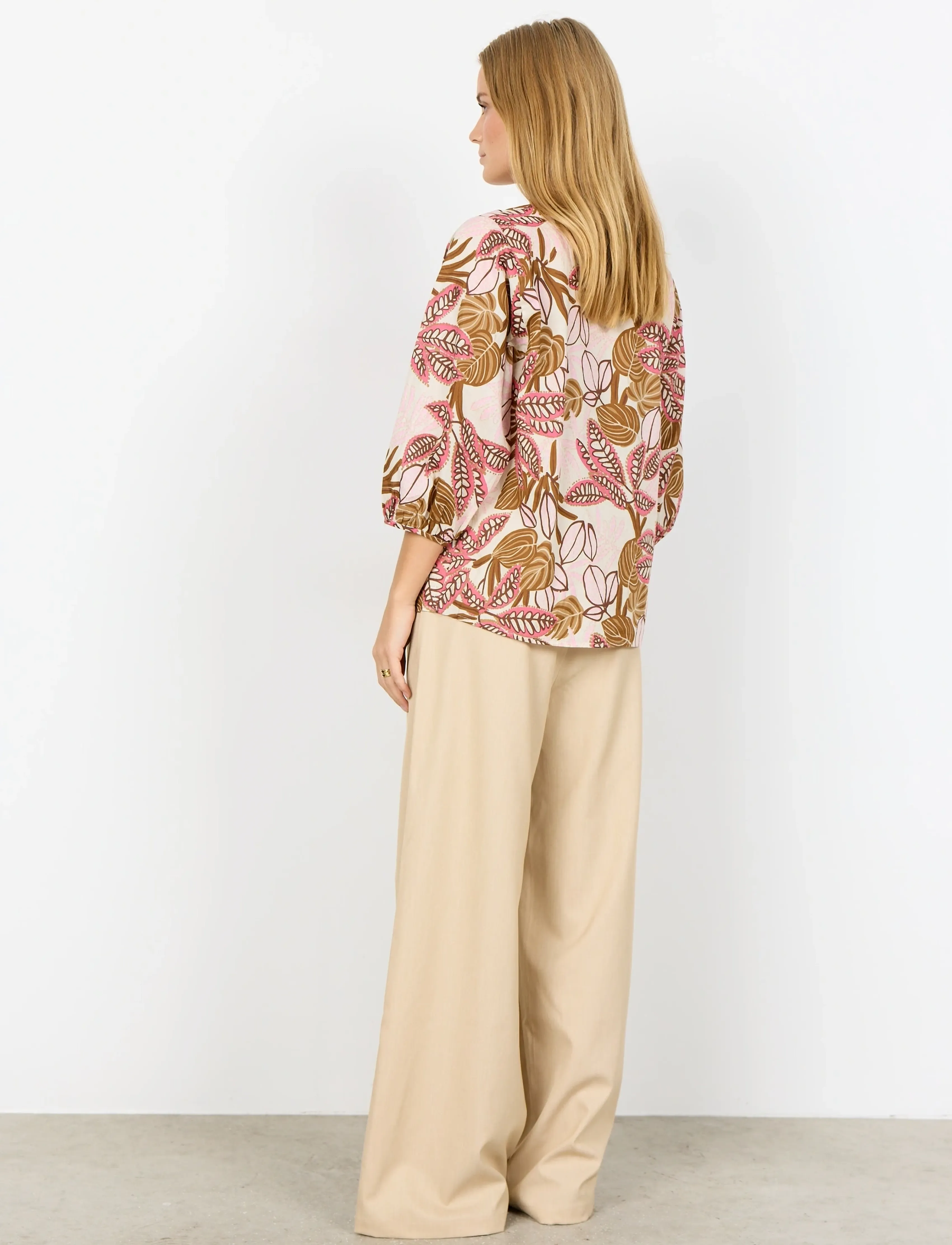 Soyaconcept - SC-CAM - blūzes ar garām piedurknēm - 4390 rapture rose combi - 4