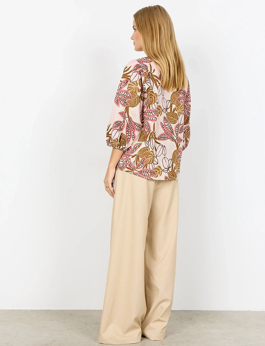 Soyaconcept - SC-CAM - blūzes ar garām piedurknēm - 4390 rapture rose combi - 4