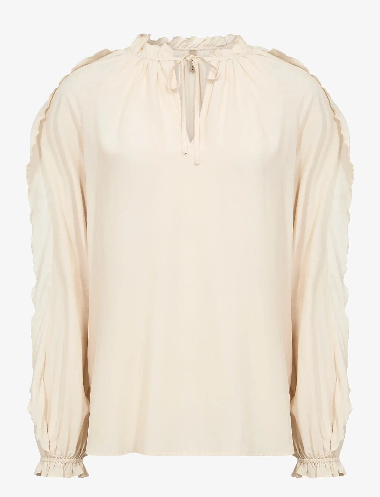 Soyaconcept - SC-BARBEL - langærmede bluser - 1620 cream - 1