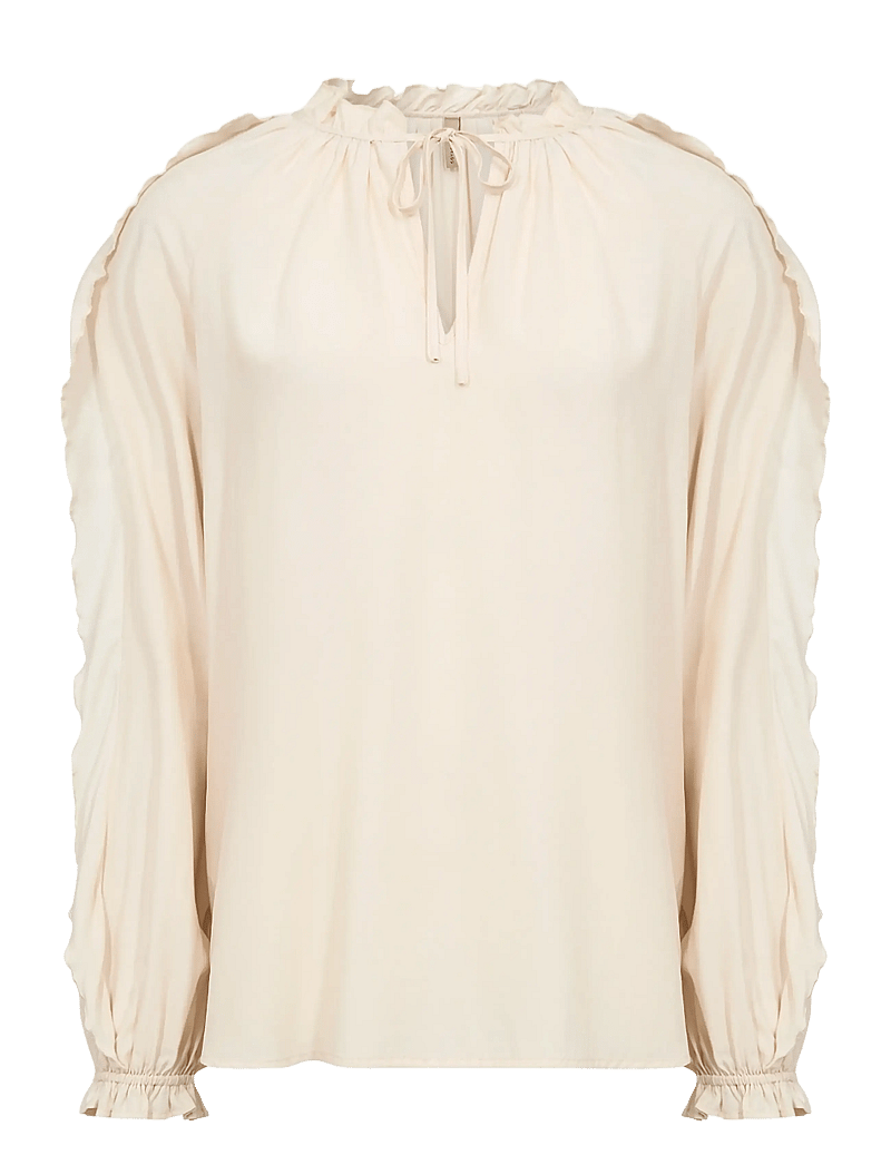 Soyaconcept - SC-BARBEL - langærmede bluser - 1620 cream - 1