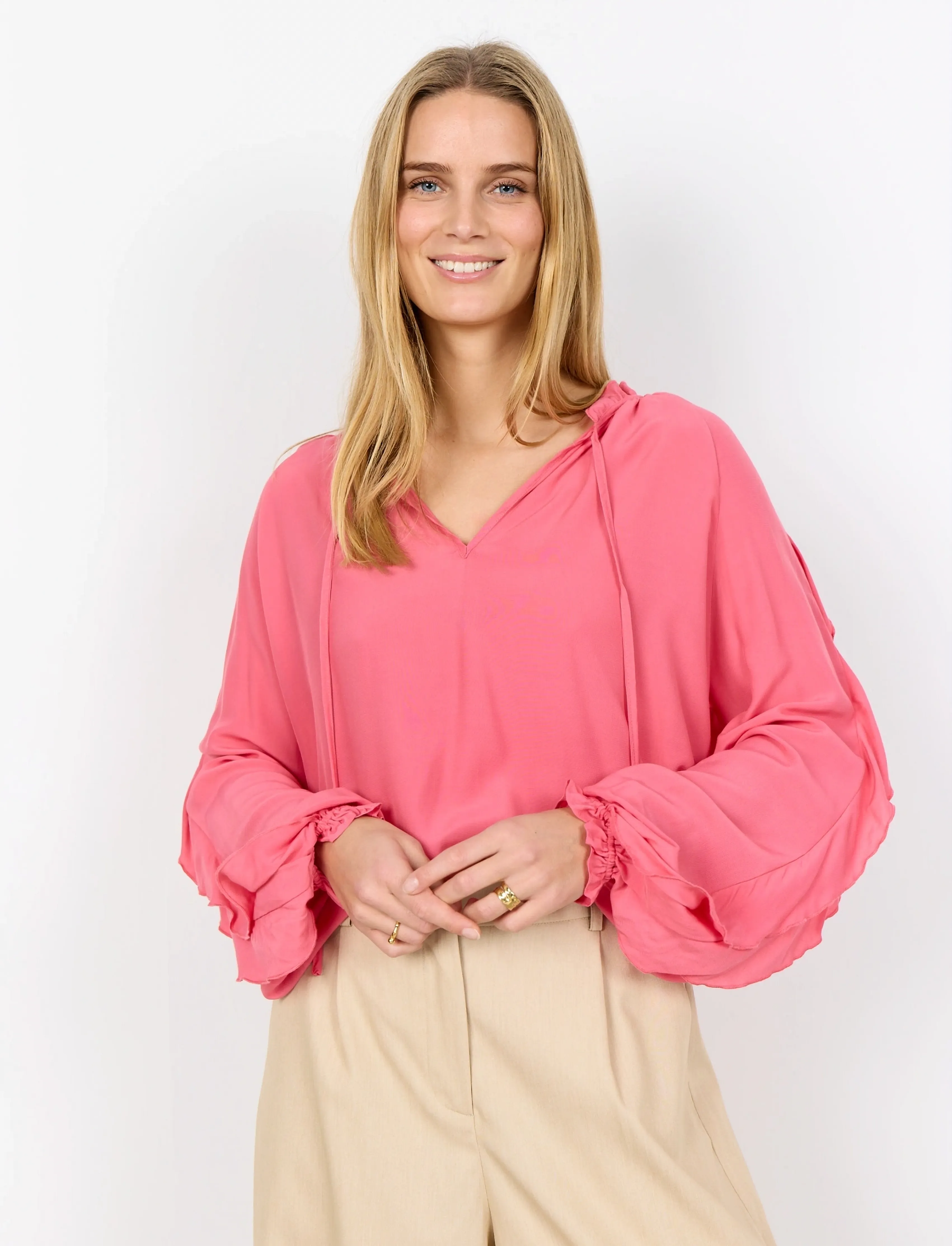 Soyaconcept Sc-Barbel, XXL, Pink, Bluser > Langærmede, Dame