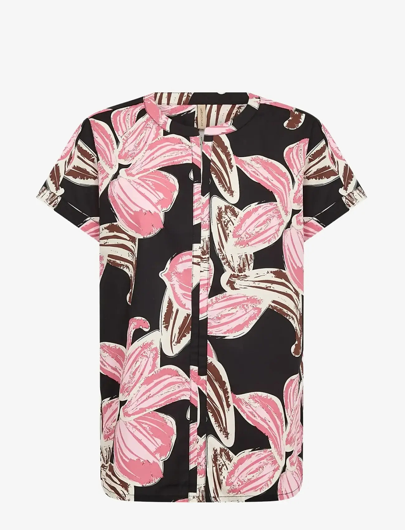 Soyaconcept - SC-CARALINA - kurzämlige blusen - 4390 rapture rose combi - 1