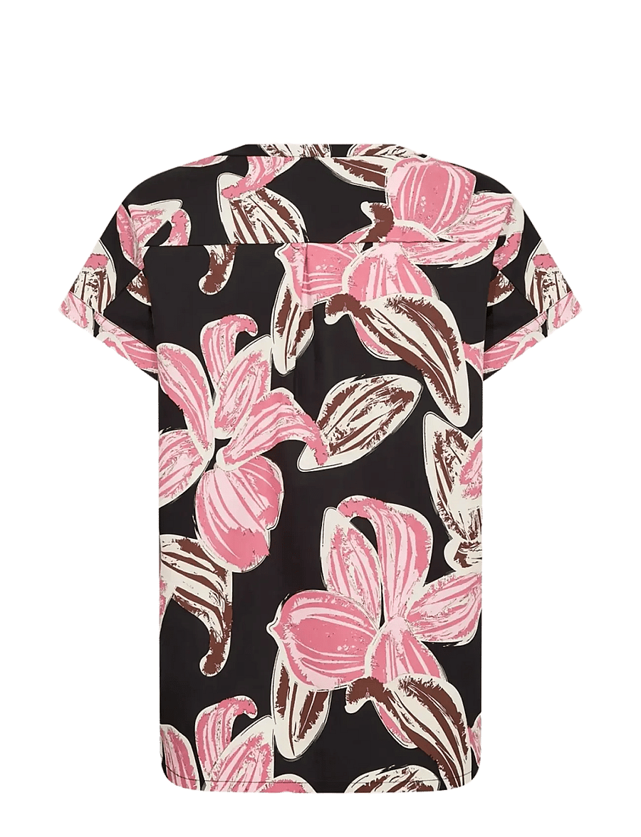 Soyaconcept - SC-CARALINA - kortärmade blusar - 4390 rapture rose combi - 2