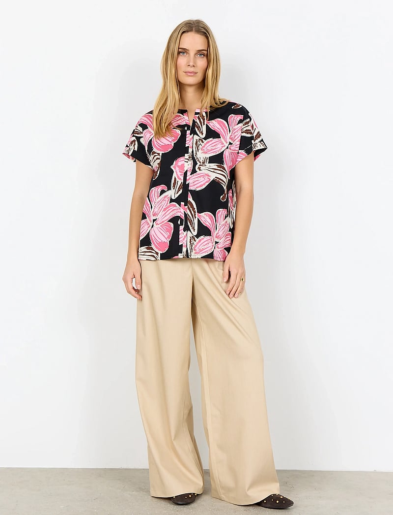 Soyaconcept - SC-CARALINA - kurzämlige blusen - 4390 rapture rose combi - 3