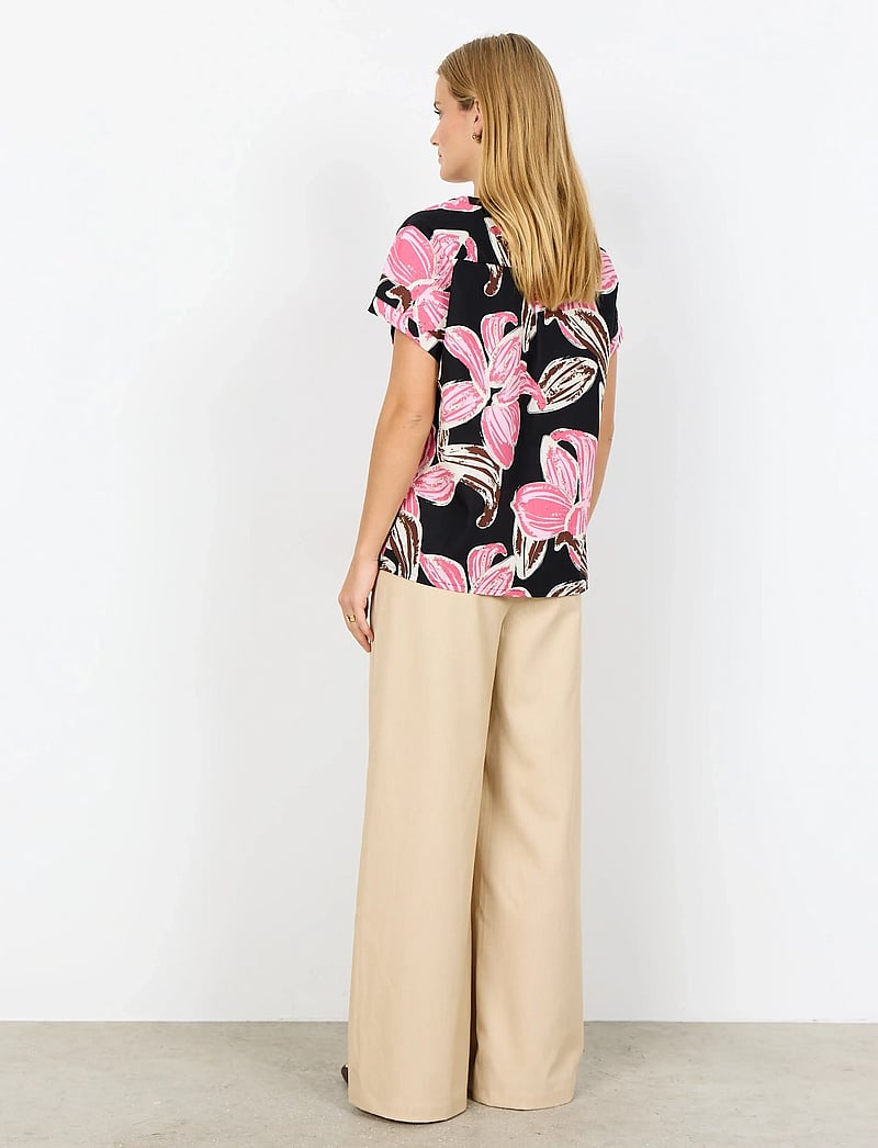 Soyaconcept - SC-CARALINA - kurzämlige blusen - 4390 rapture rose combi - 4