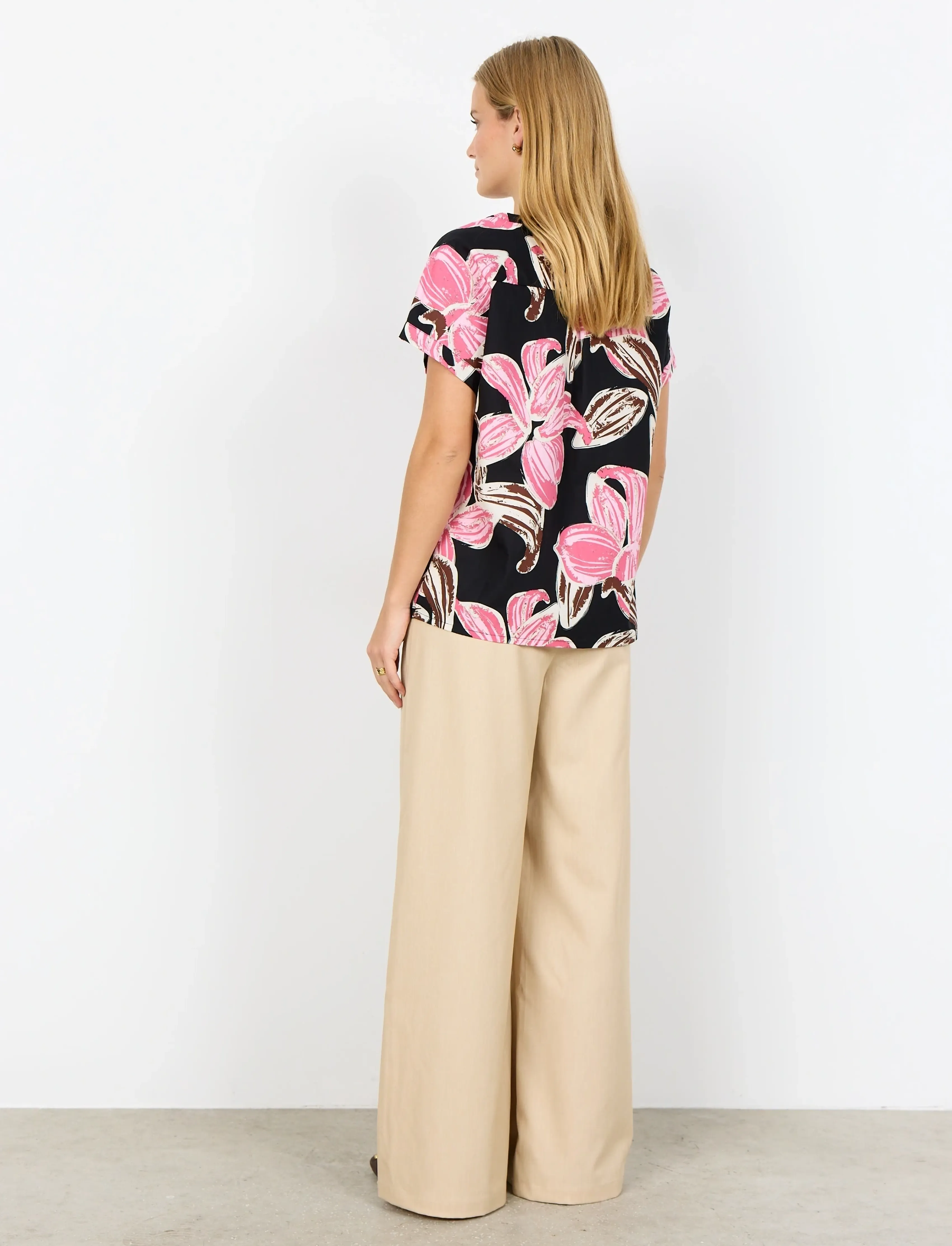 Soyaconcept - SC-CARALINA - kurzämlige blusen - 4390 rapture rose combi - 4