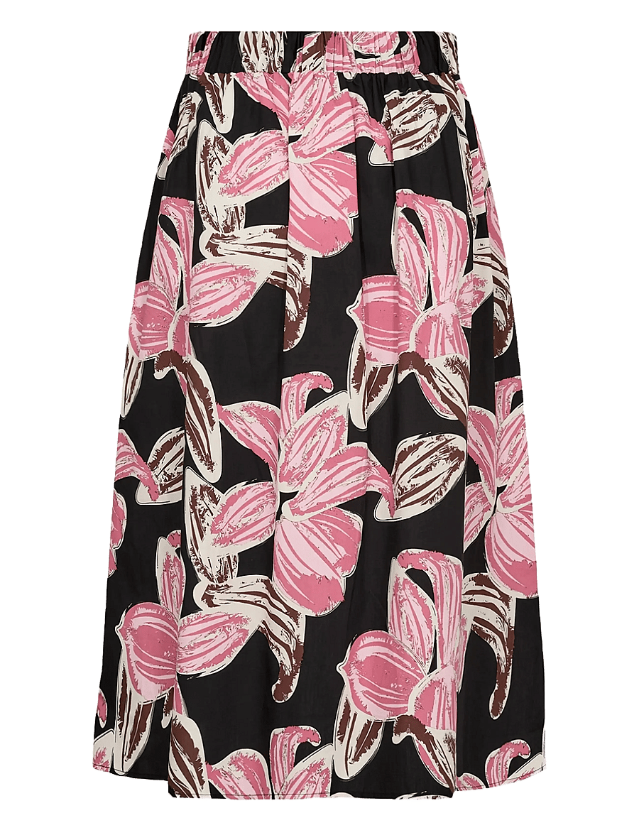 Soyaconcept - SC-CARALINA - midi rokken - 4390 rapture rose combi - 2
