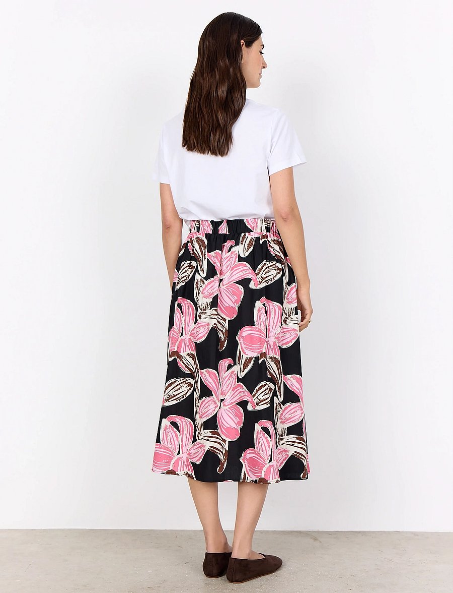 Soyaconcept - SC-CARALINA - midi rokken - 4390 rapture rose combi - 4