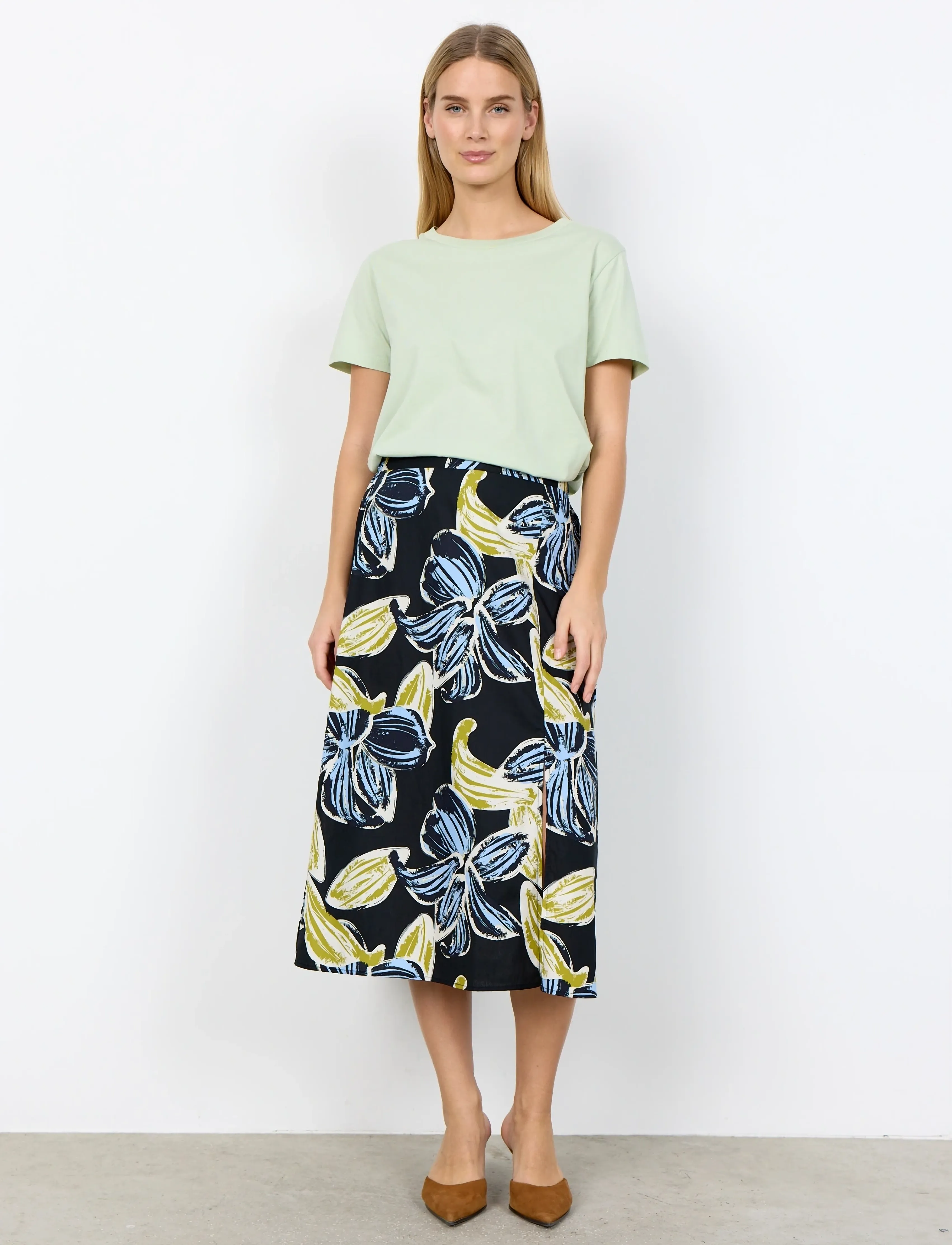 Soyaconcept SC-CARALINA - Midi rokken - 6250 WINDSURFER COMBI / multi