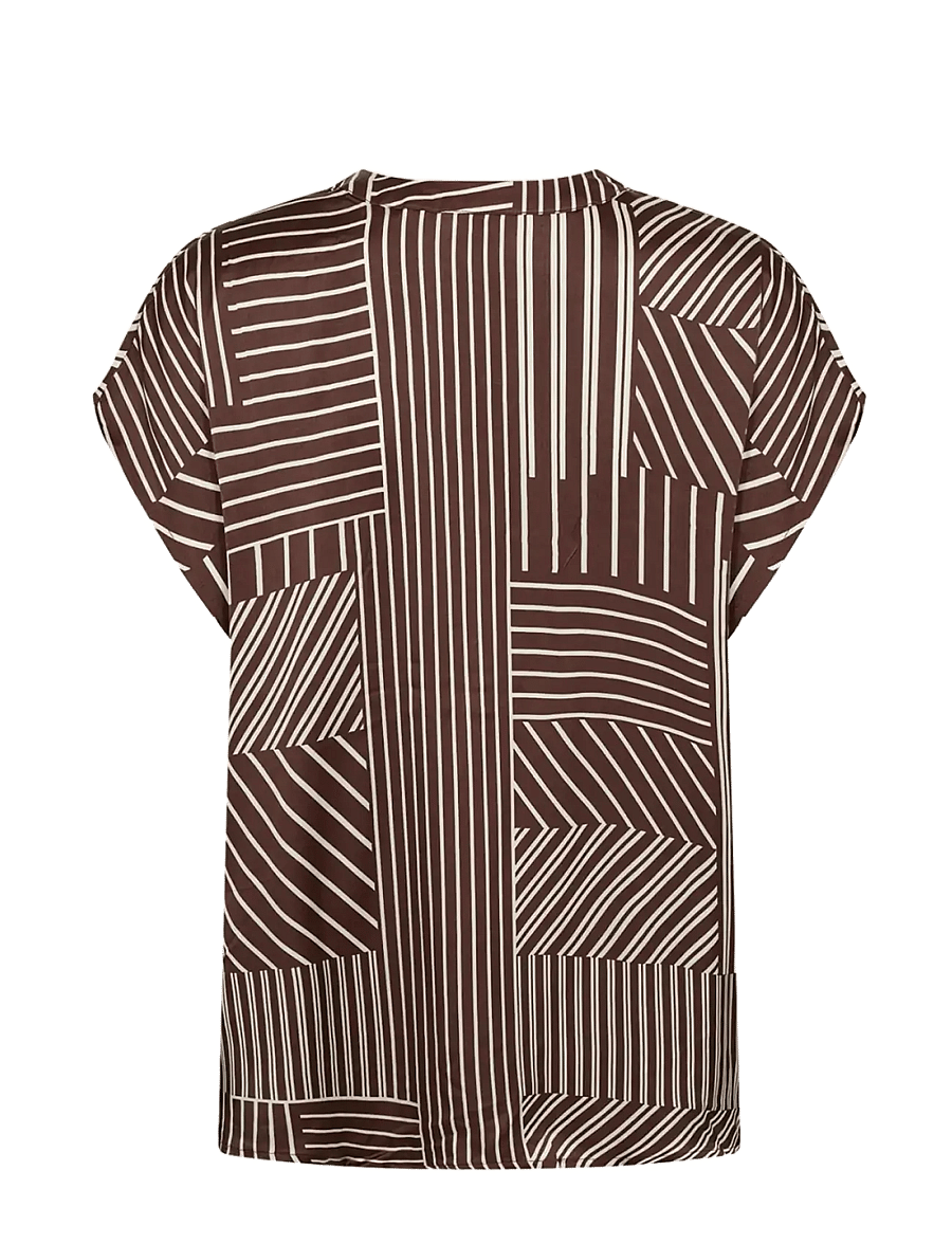 Soyaconcept - SC-CATARINA - kurzärmelige blusen - 8900c rocky road combi - 2