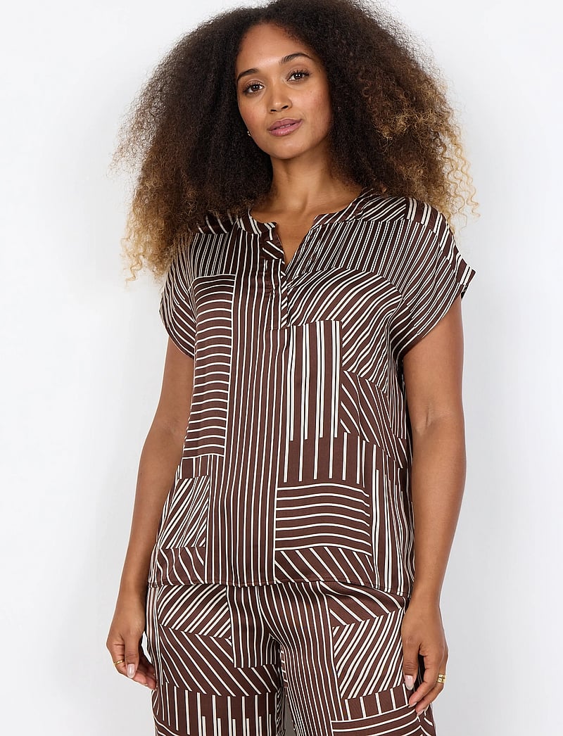 Soyaconcept - SC-CATARINA - kurzämlige blusen - 8900c rocky road combi - 0