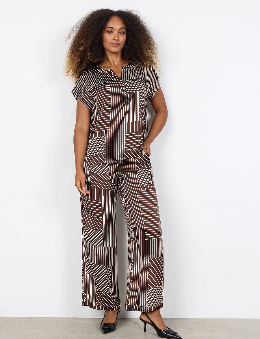 Soyaconcept - SC-CATARINA - kurzärmelige blusen - 8900c rocky road combi - 3