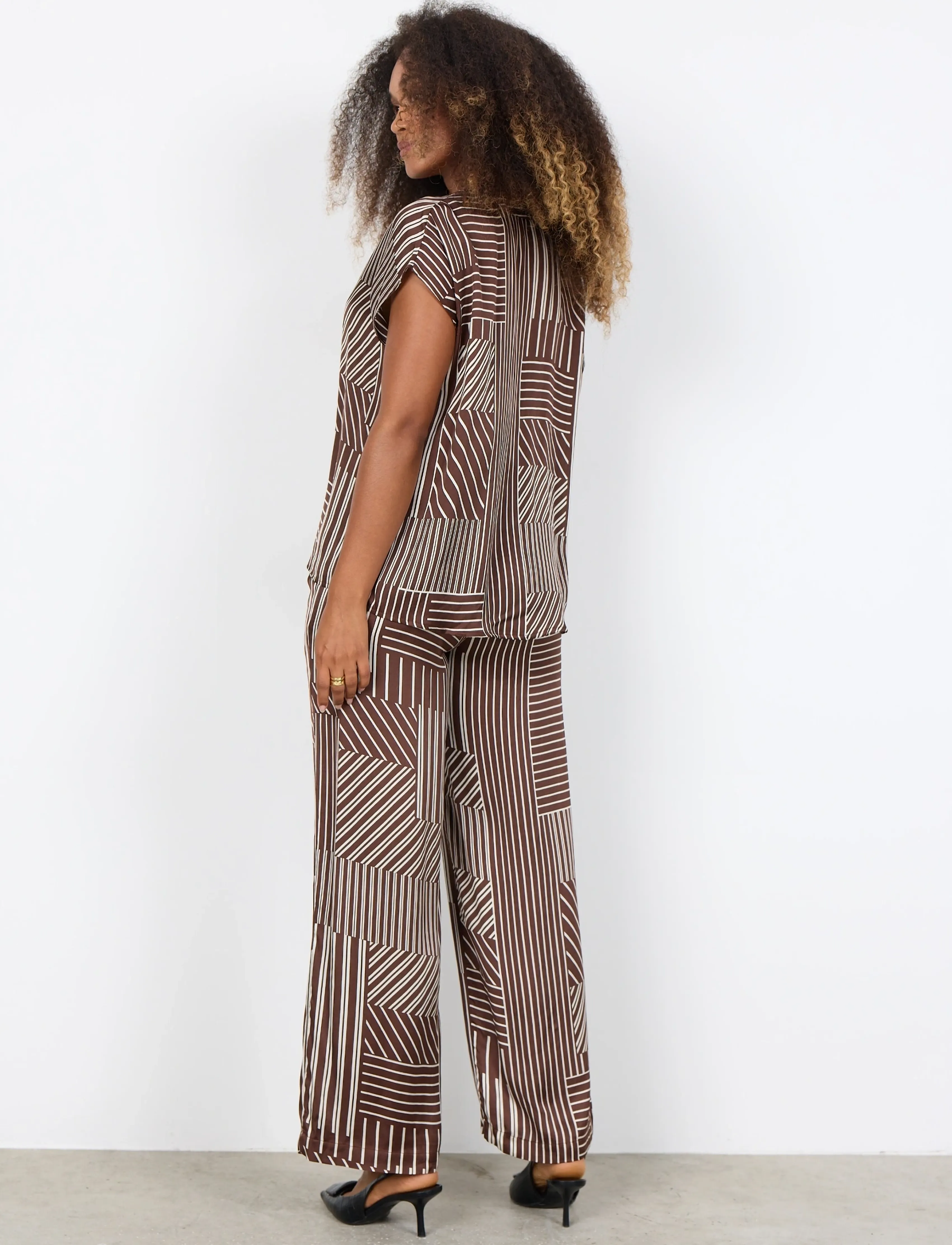 Soyaconcept - SC-CATARINA - short-sleeved blouses - 8900c rocky road combi - 4