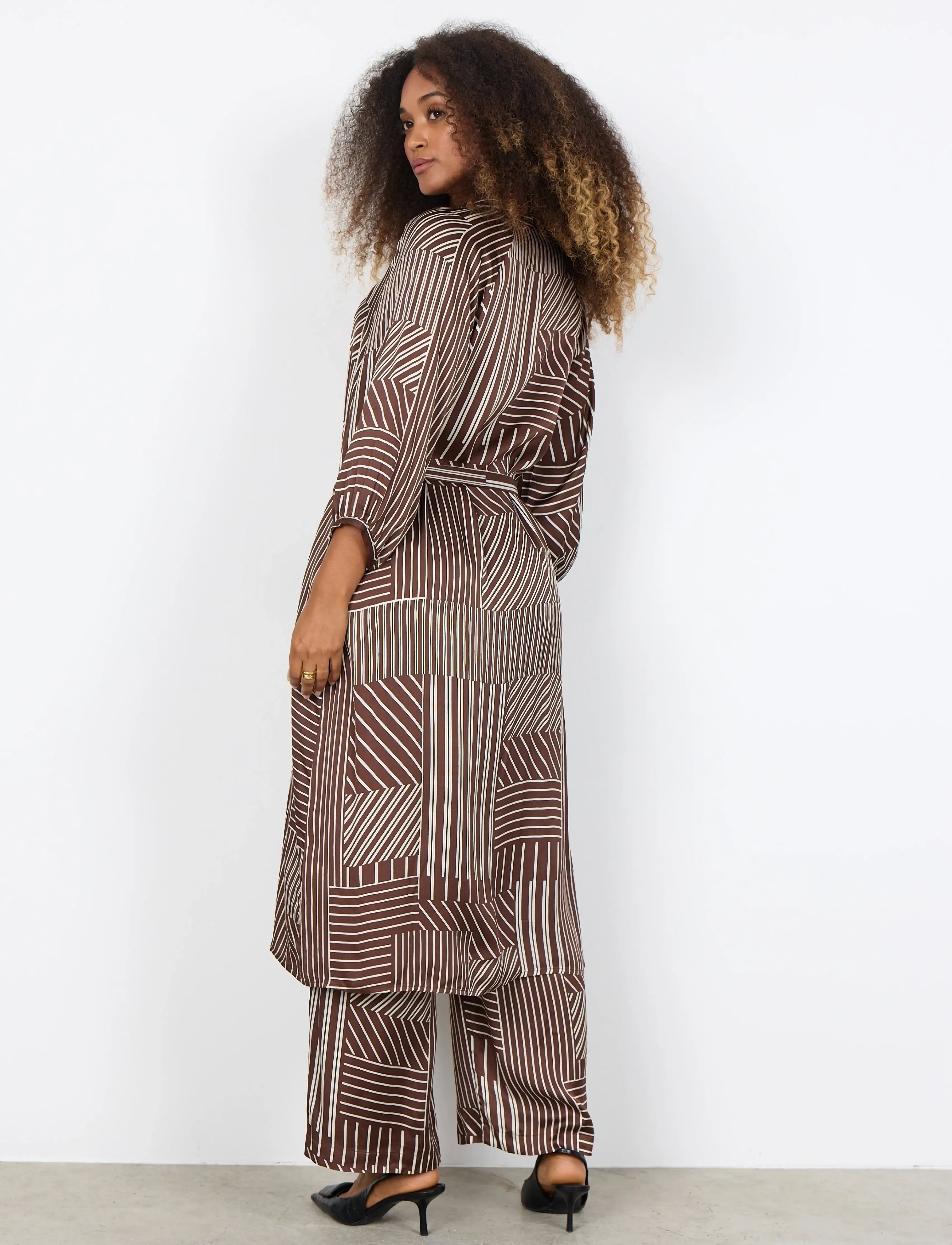 Soyaconcept - SC-CATARINA - midi-jurken - 8900c rocky road combi - 4