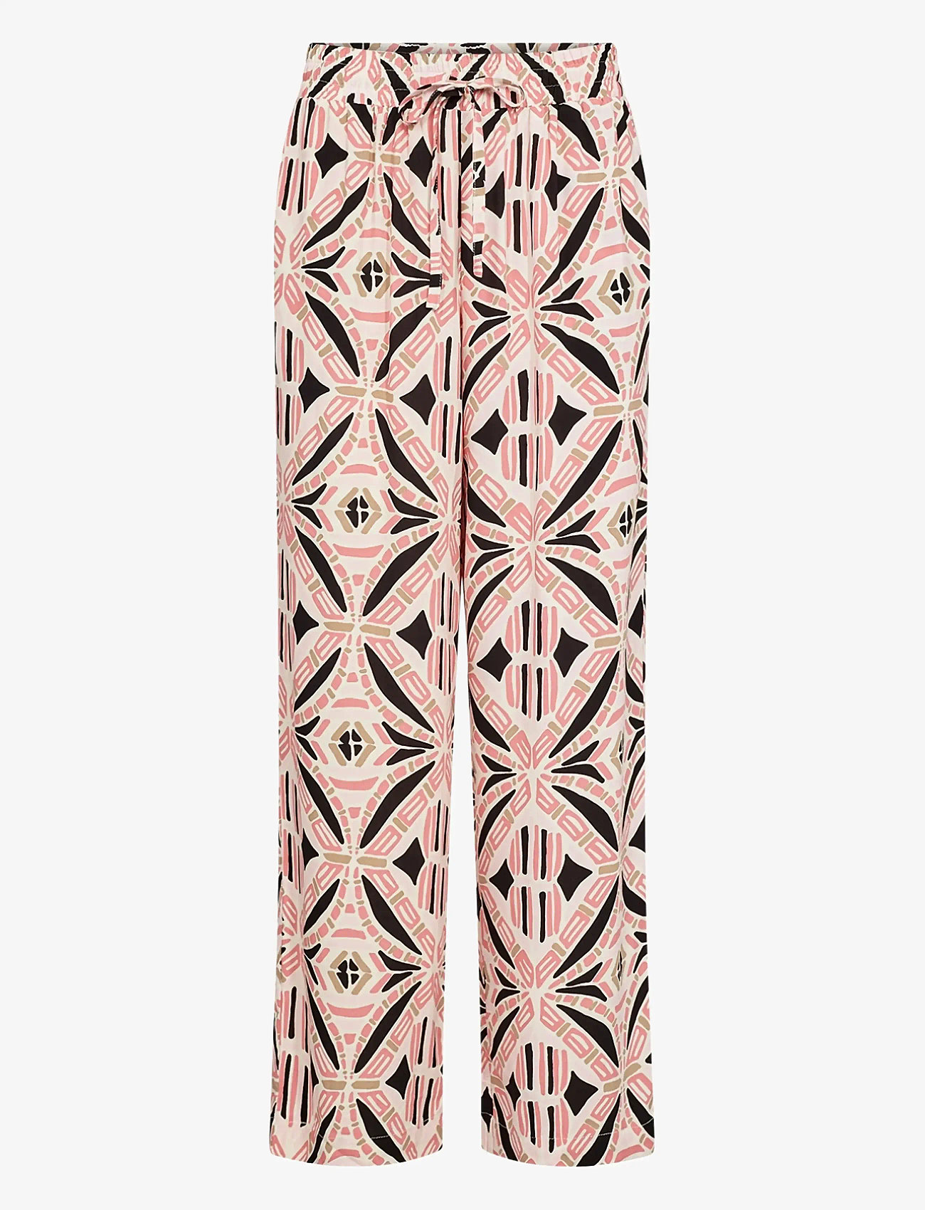 Soyaconcept - SC-CASSIEL - bukser med brede ben - 4390 rapture rose combi - 1