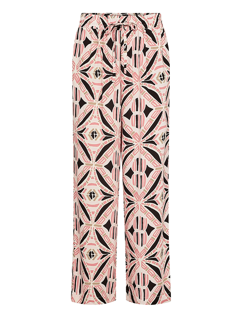 Soyaconcept - SC-CASSIEL - bukser med brede ben - 4390 rapture rose combi - 1