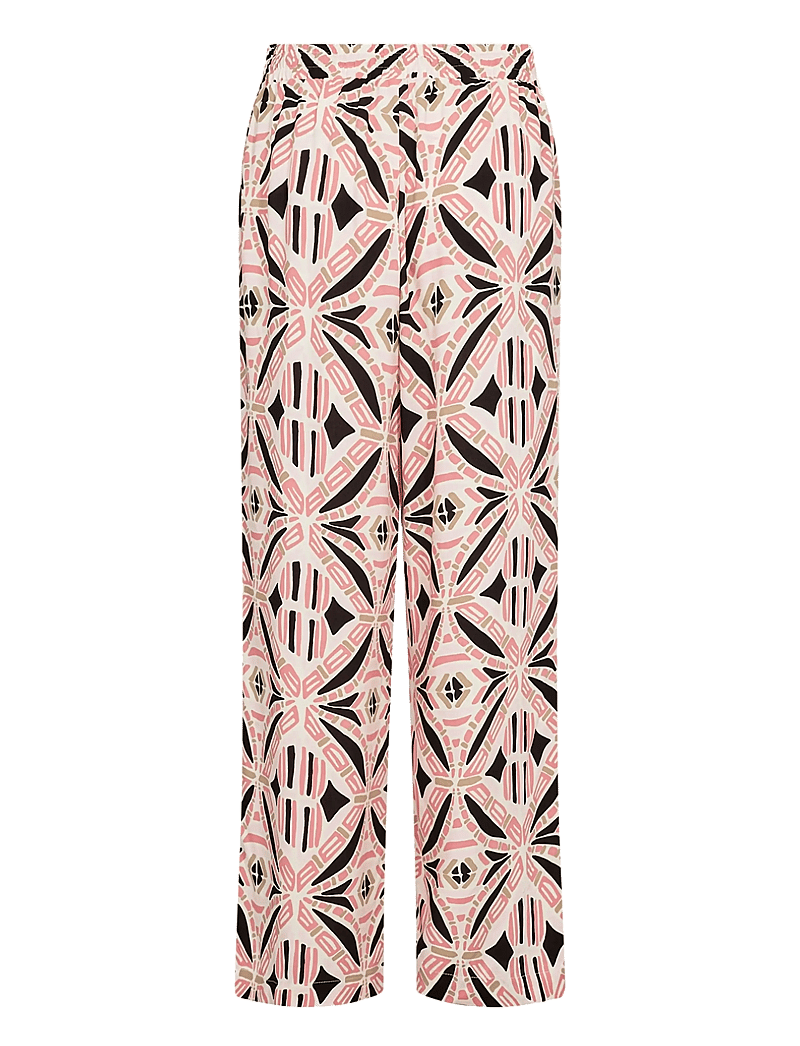 Soyaconcept - SC-CASSIEL - bukser med brede ben - 4390 rapture rose combi - 2