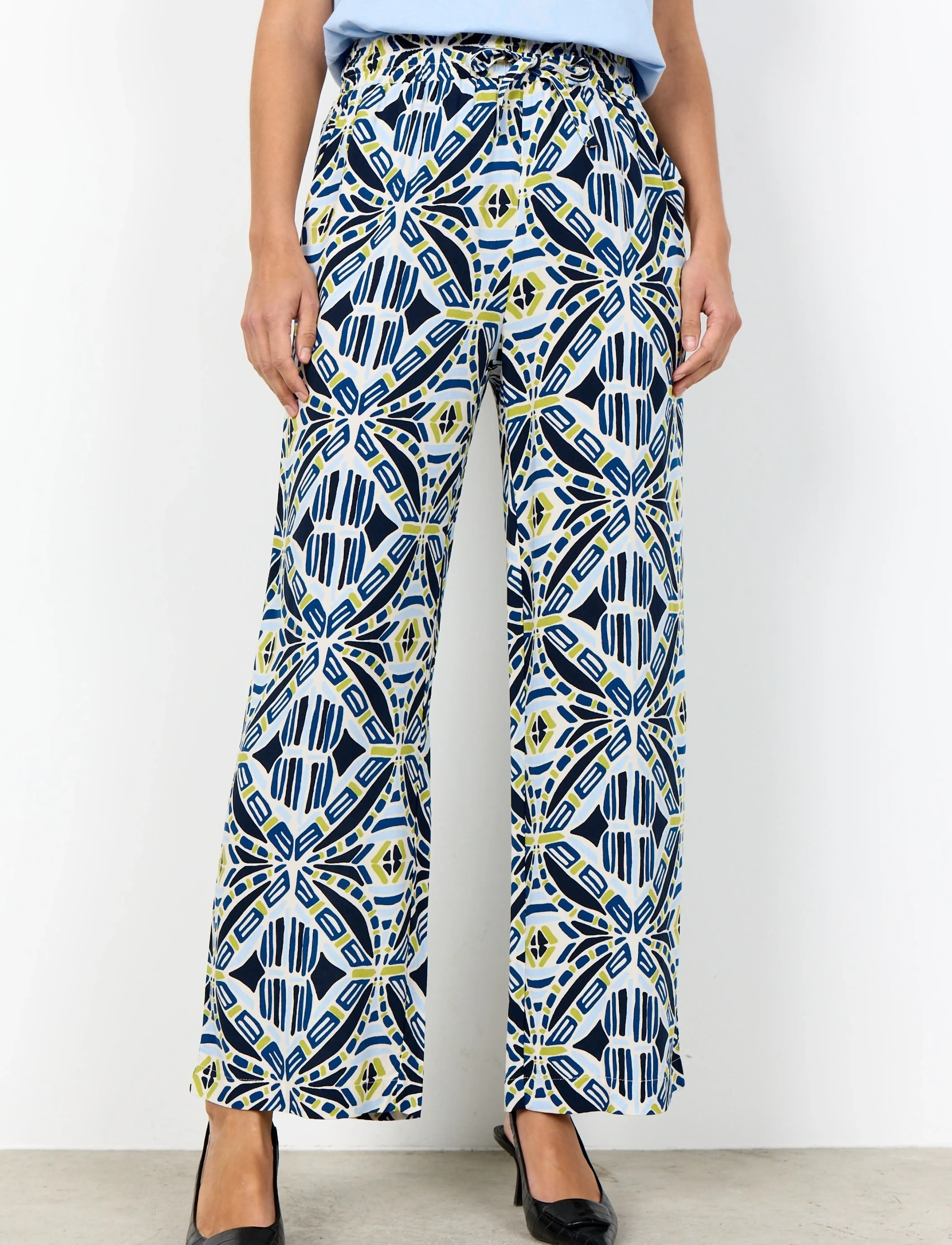 Soyaconcept - SC-CASSIEL - wide leg trousers - 6250 windsurfer combi - 3