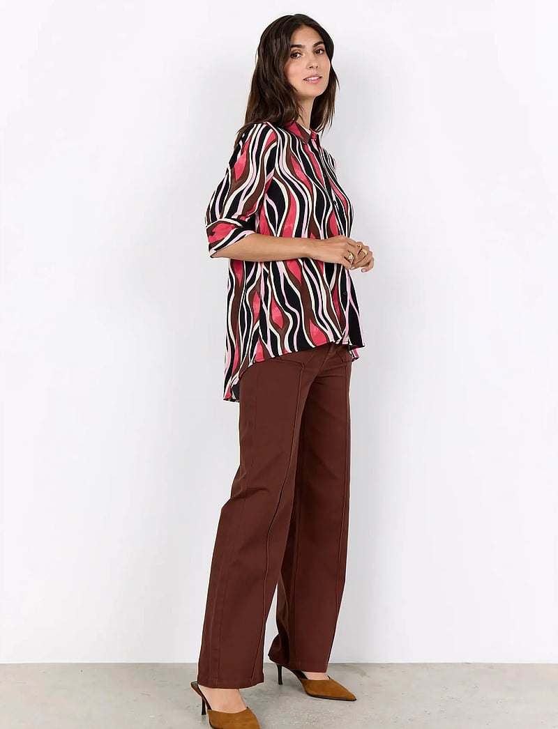 Soyaconcept - SC-CAMMI - kortærmede skjorter - 4390 rapture rose combi - 3