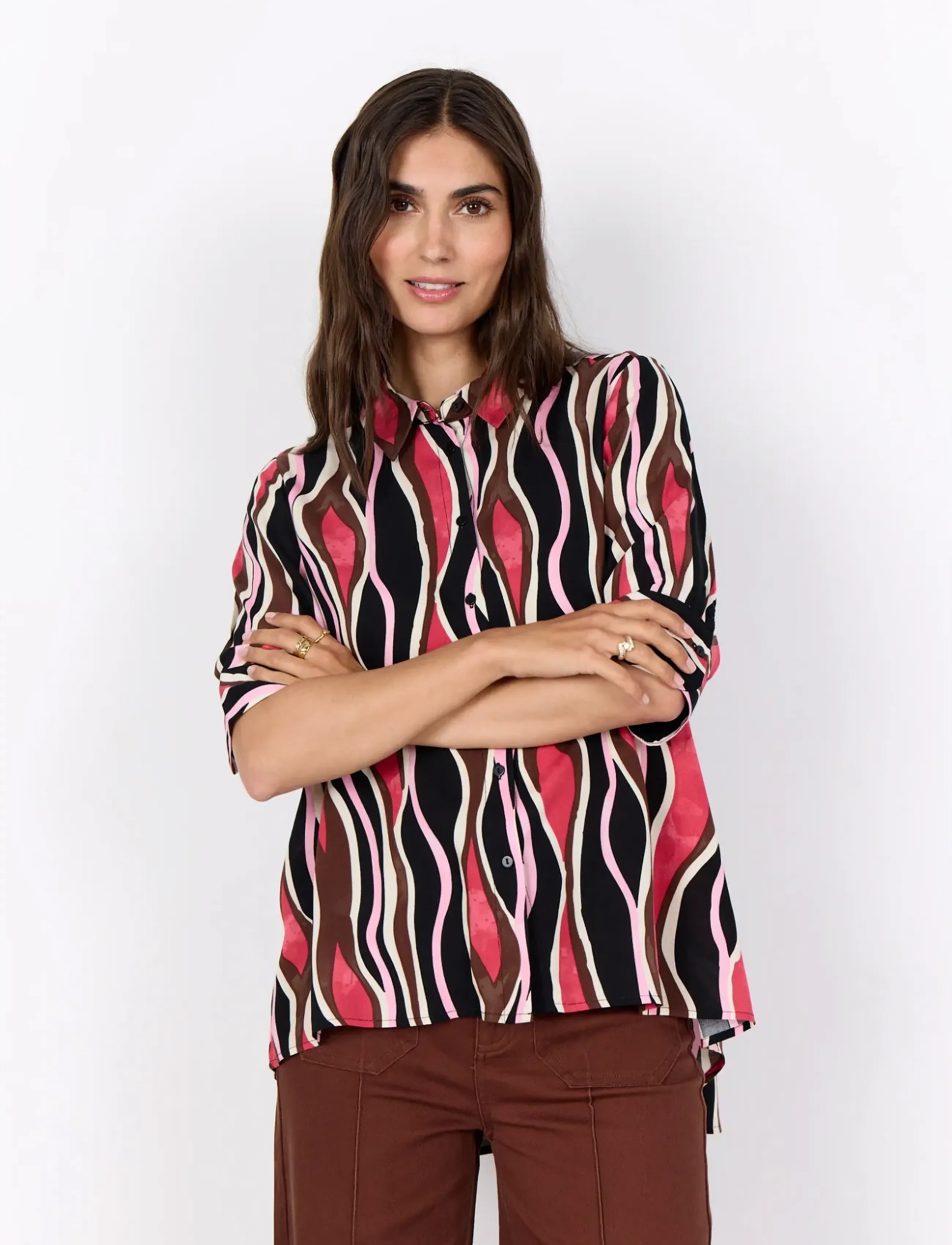 Soyaconcept - SC-CAMMI - kurzärmlige hemden - 4390 rapture rose combi - 4