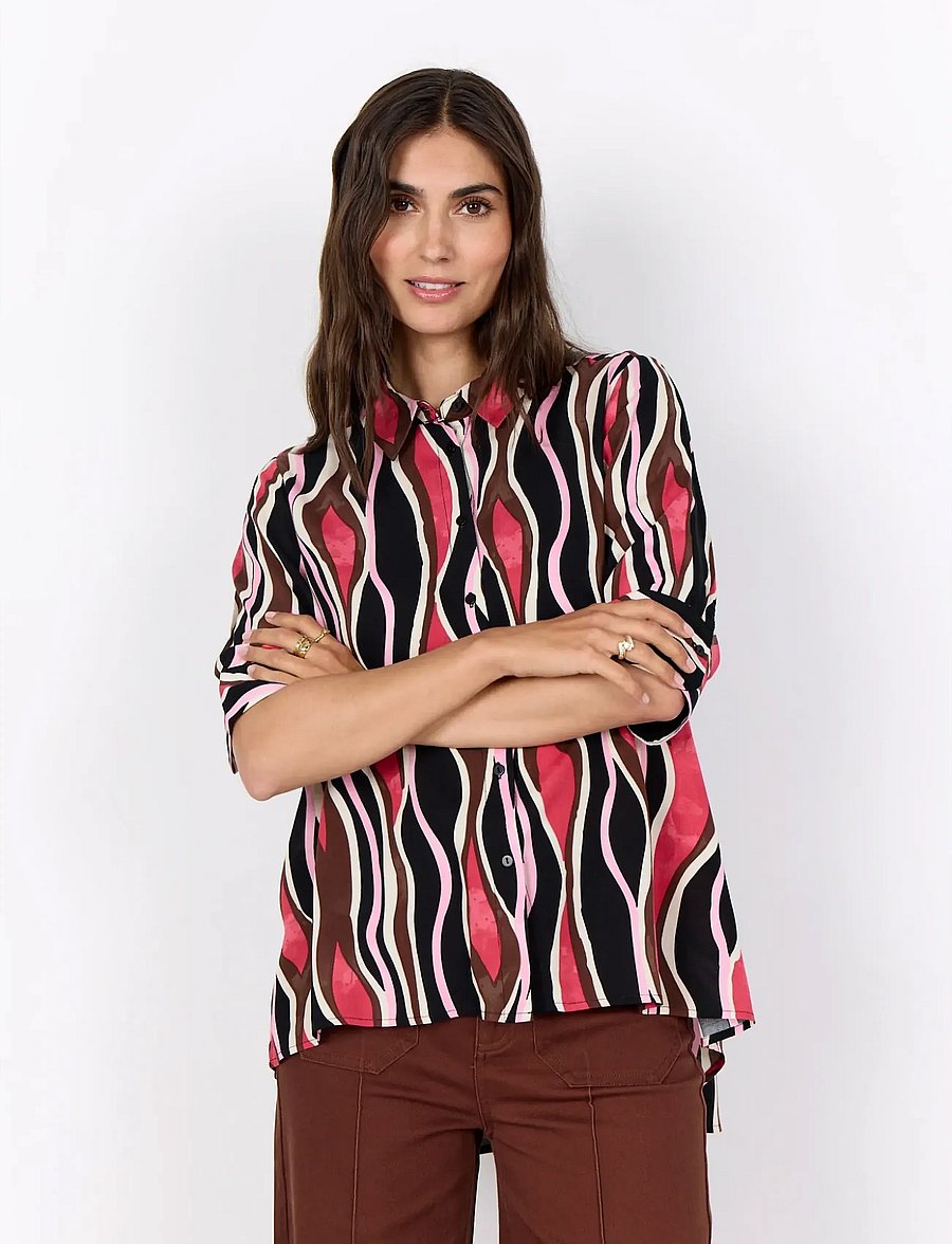Soyaconcept - SC-CAMMI - kurzärmlige hemden - 4390 rapture rose combi - 4