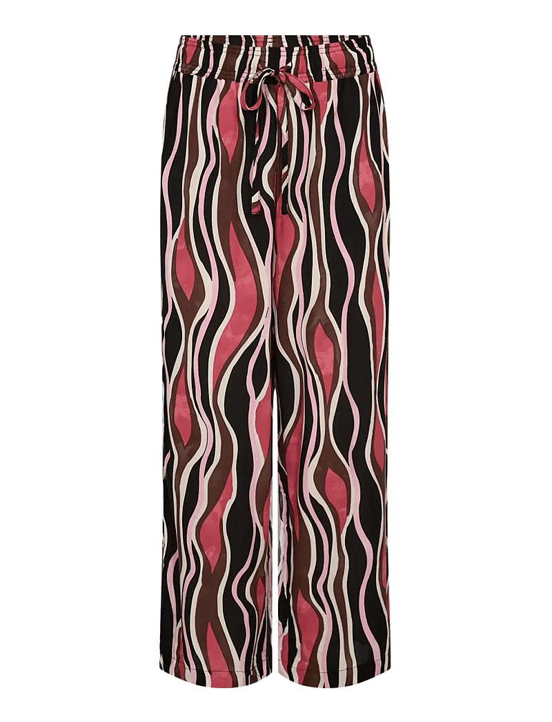 Soyaconcept - SC-CAMMI - bukser med brede ben - 4390 rapture rose combi - 1