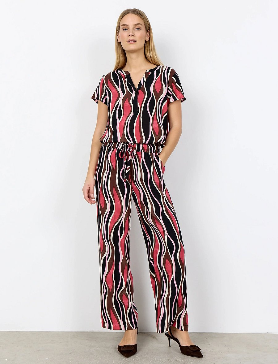 Soyaconcept - SC-CAMMI - laia säärega püksid - 4390 rapture rose combi - 0