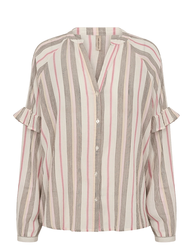 Soyaconcept - SC-CAROLA - langärmlige blusen - 4390 rapture rose combi - 1
