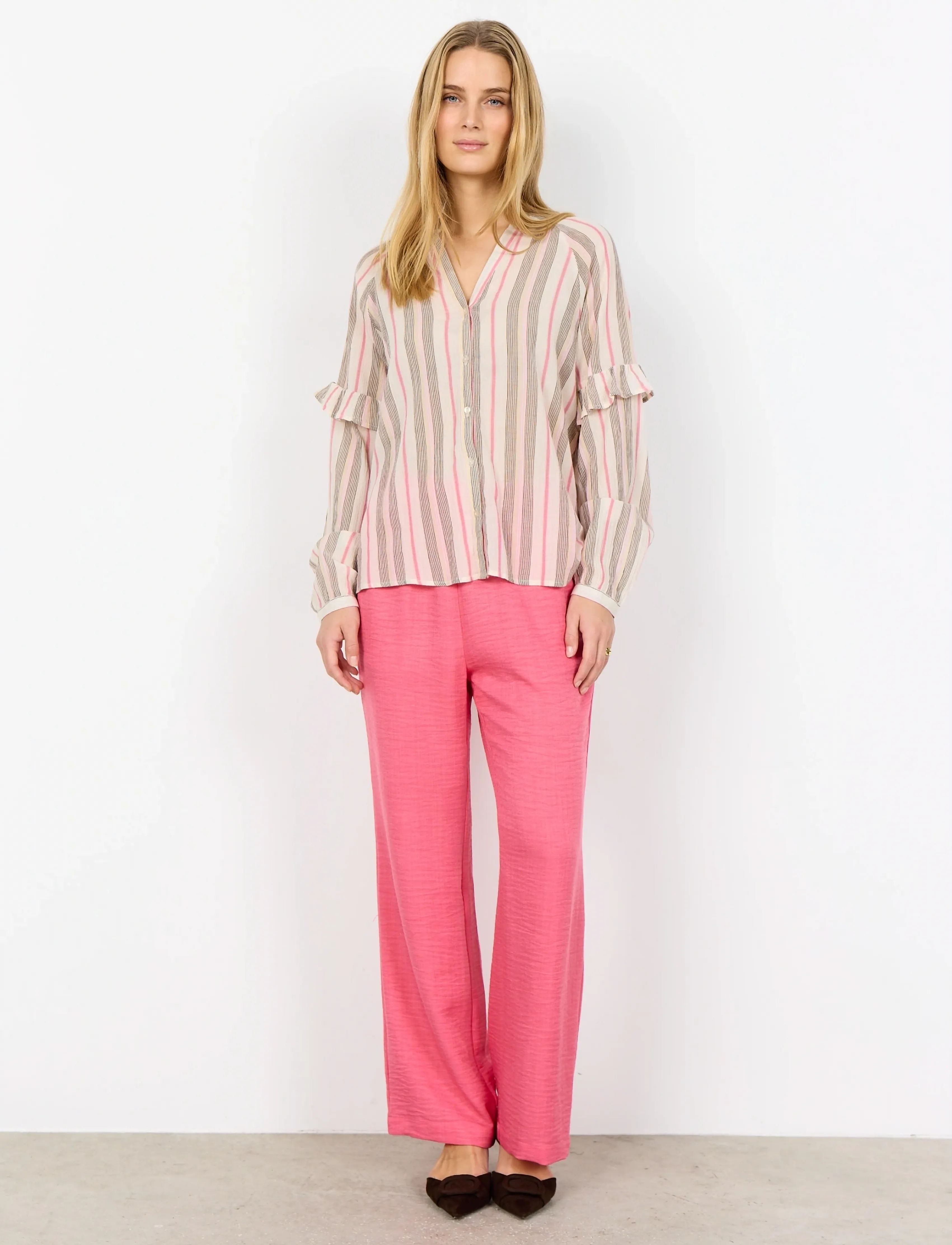 Soyaconcept - SC-CAROLA - palaidinės ilgomis rankovėmis - 4390 rapture rose combi - 3