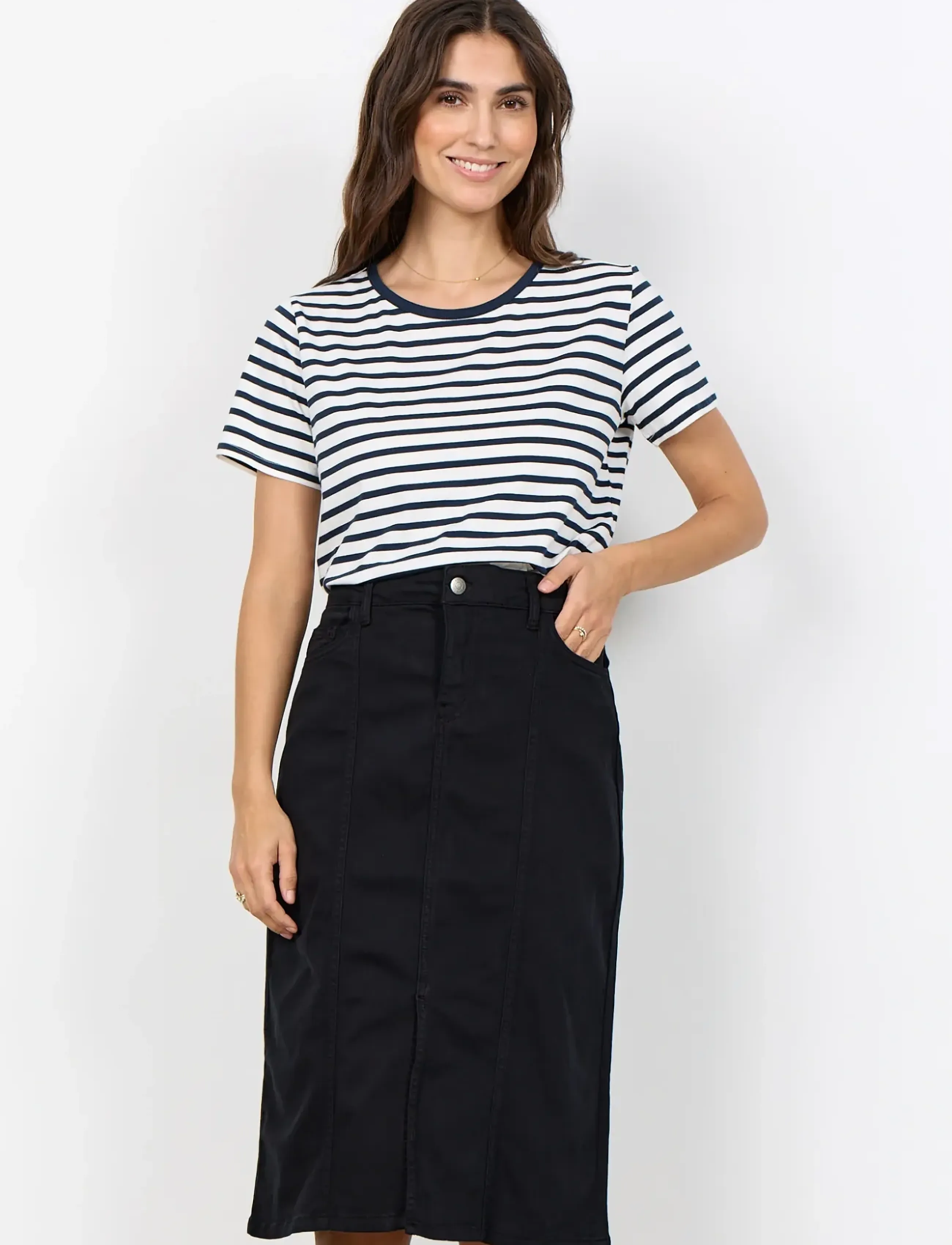 Soyaconcept SC-ERNA - Midi nederdele - 9999 BLACK / black