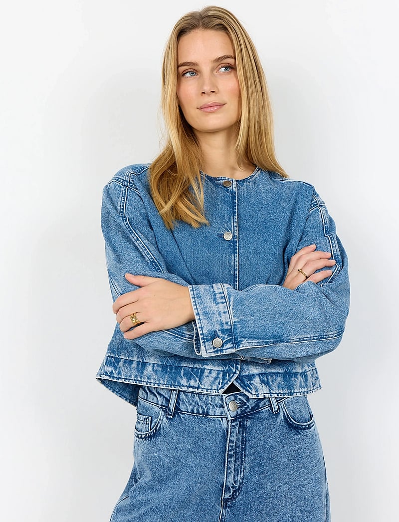 Soyaconcept - SC-DOLORES - jeansjackor - 2240 medium blue denim - 0