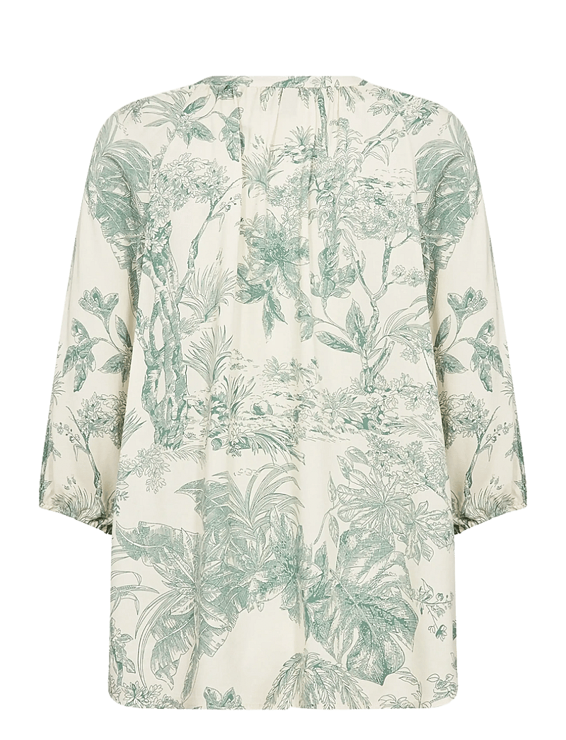 Soyaconcept - SC-CARLI - langærmede bluser - 7505c frosty spruce combi - 1