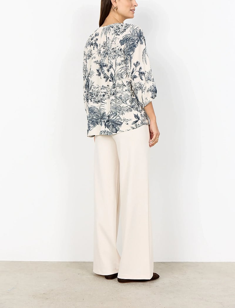 Soyaconcept - SC-CARLI - långärmade blusar - 6910 navy combi - 4