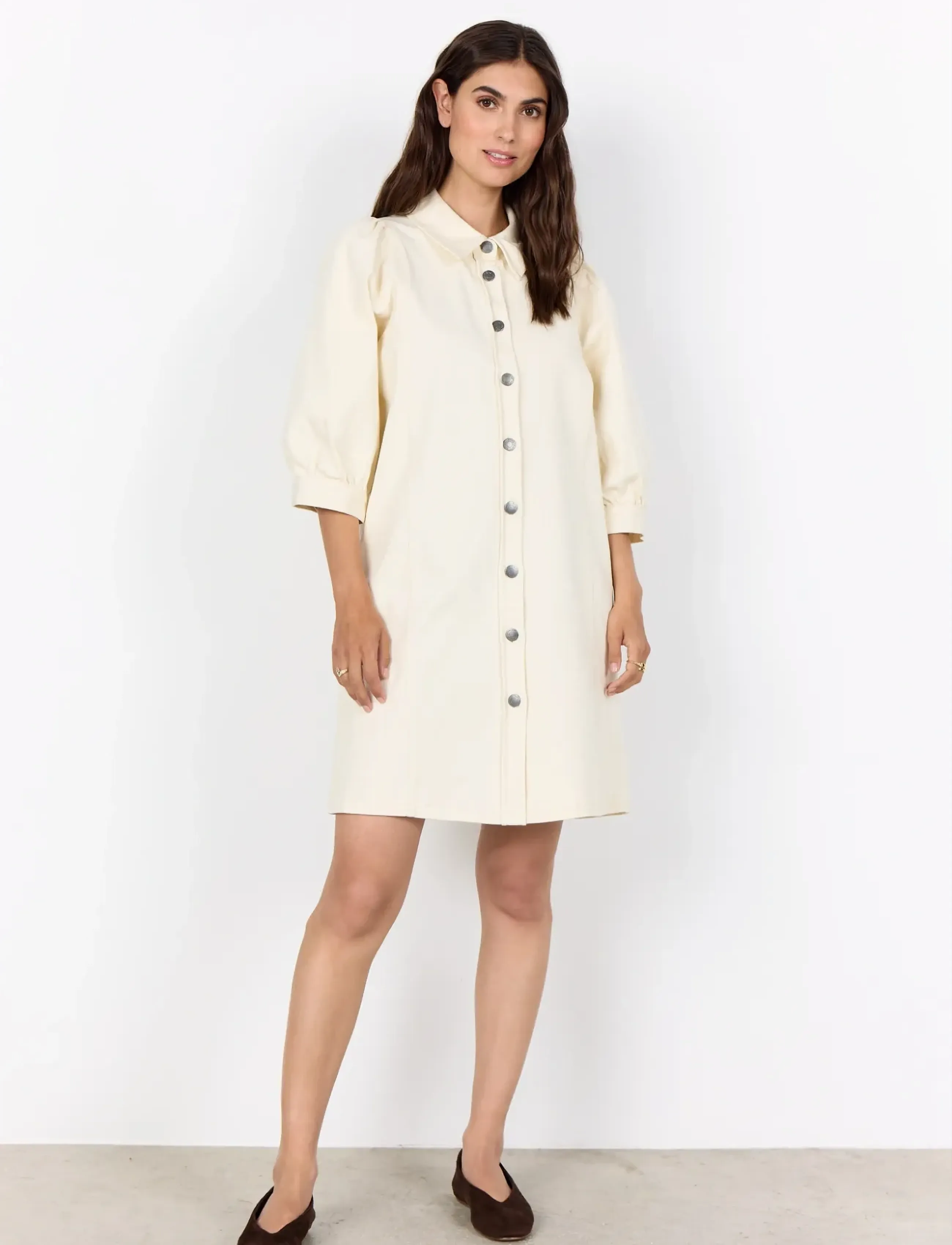 Soyaconcept - SC-BESS - skjortekjoler - 1620 cream - 4