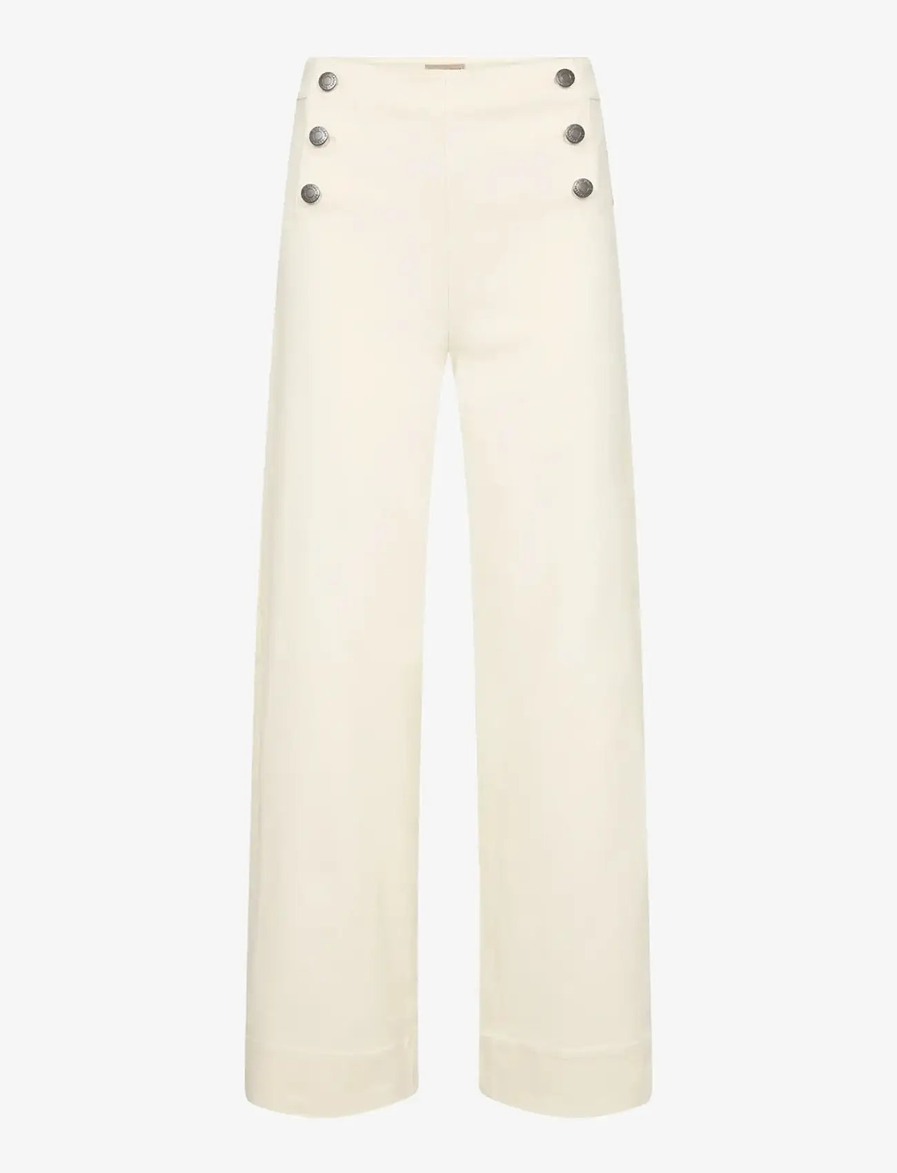 Soyaconcept - SC-BESS - bukser med brede ben - 1620 cream - 1