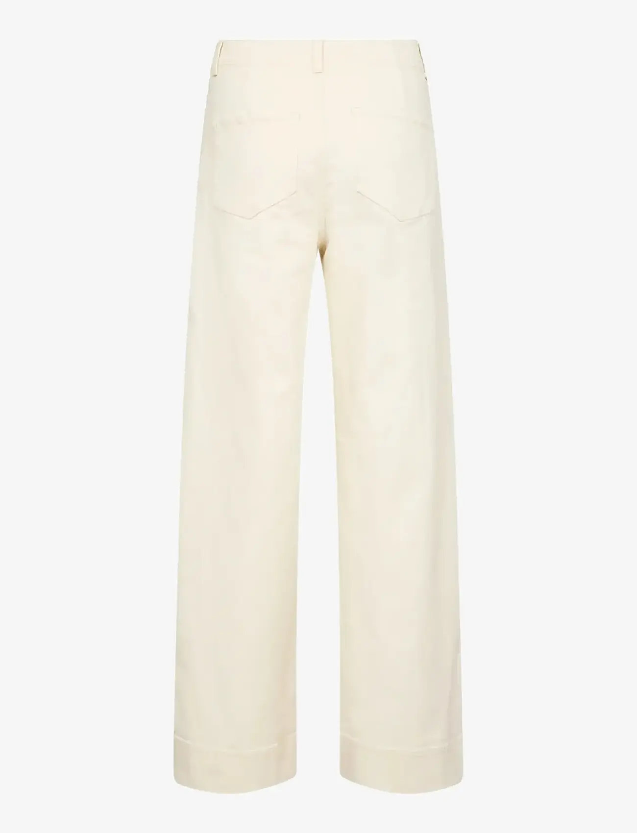 Soyaconcept - SC-BESS - bukser med brede ben - 1620 cream - 2