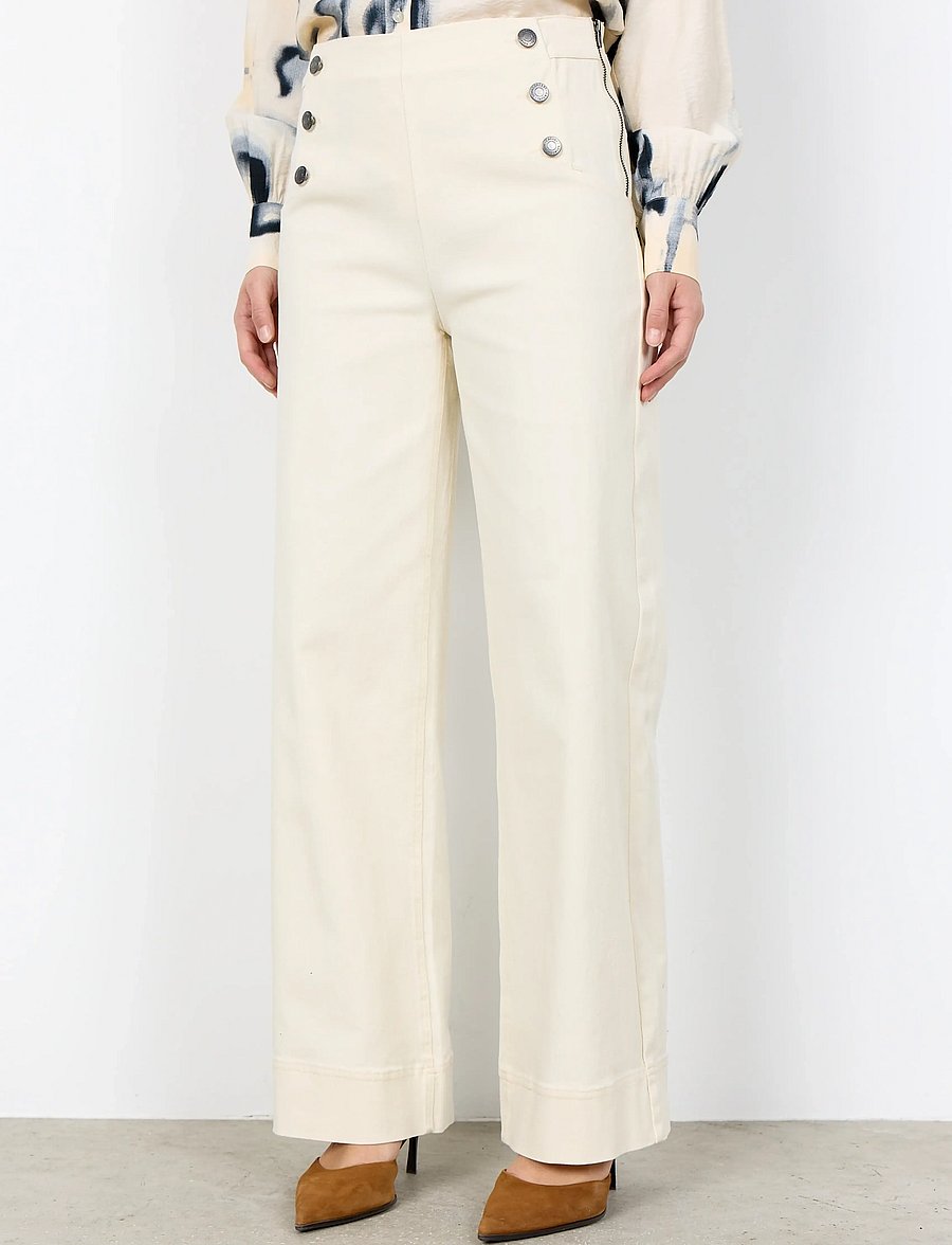Soyaconcept - SC-BESS - hosen mit weitem bein - 1620 cream - 3