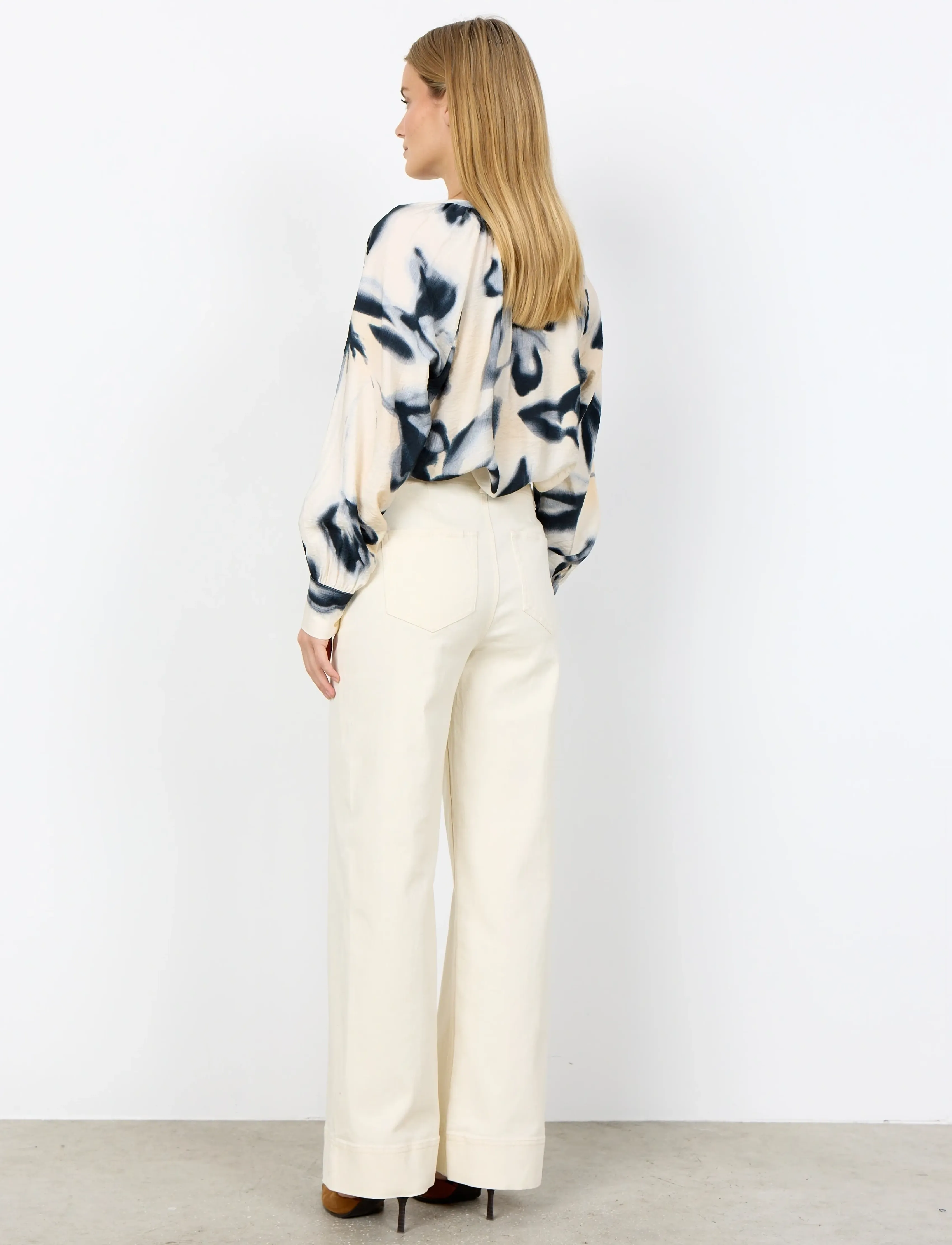 Soyaconcept - SC-BESS - hosen mit weitem bein - 1620 cream - 4