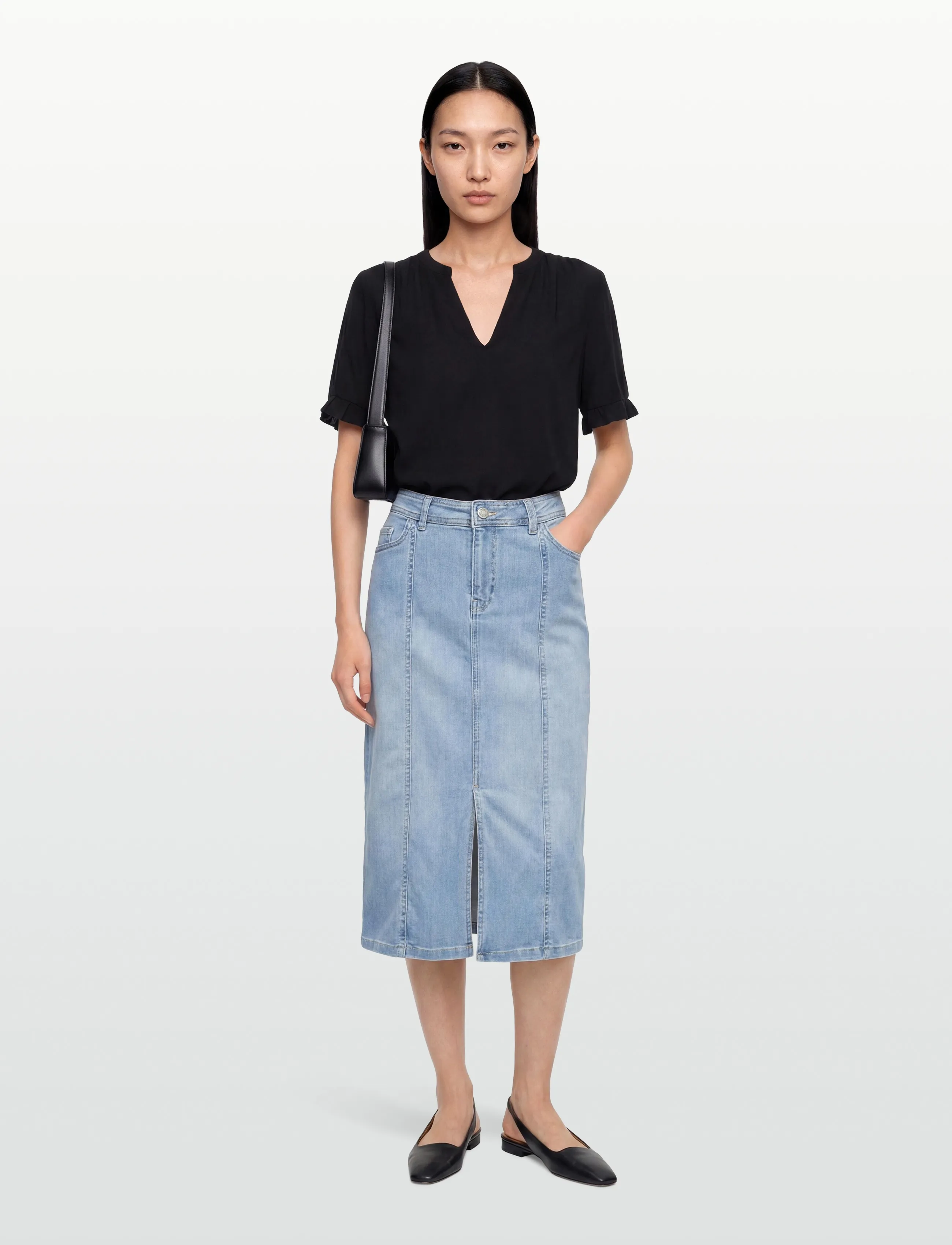 Soyaconcept SC-KIMBERLY - Midi skirts - 2030 LT. BLUE DENIM / blue
