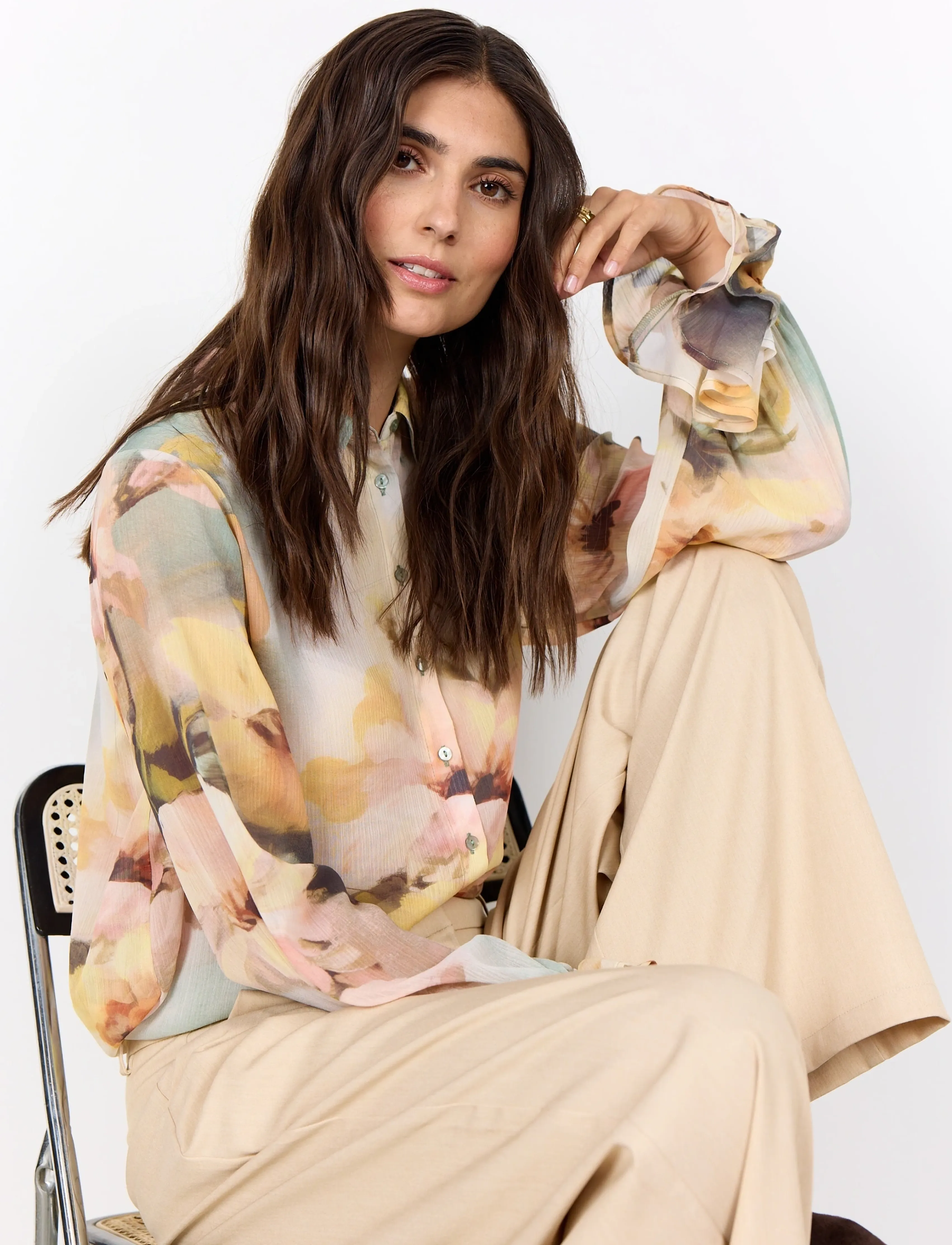Soyaconcept SC-CARMEN - Langärmlige Hemden - 7100C BOK CHOY COMBI / multi