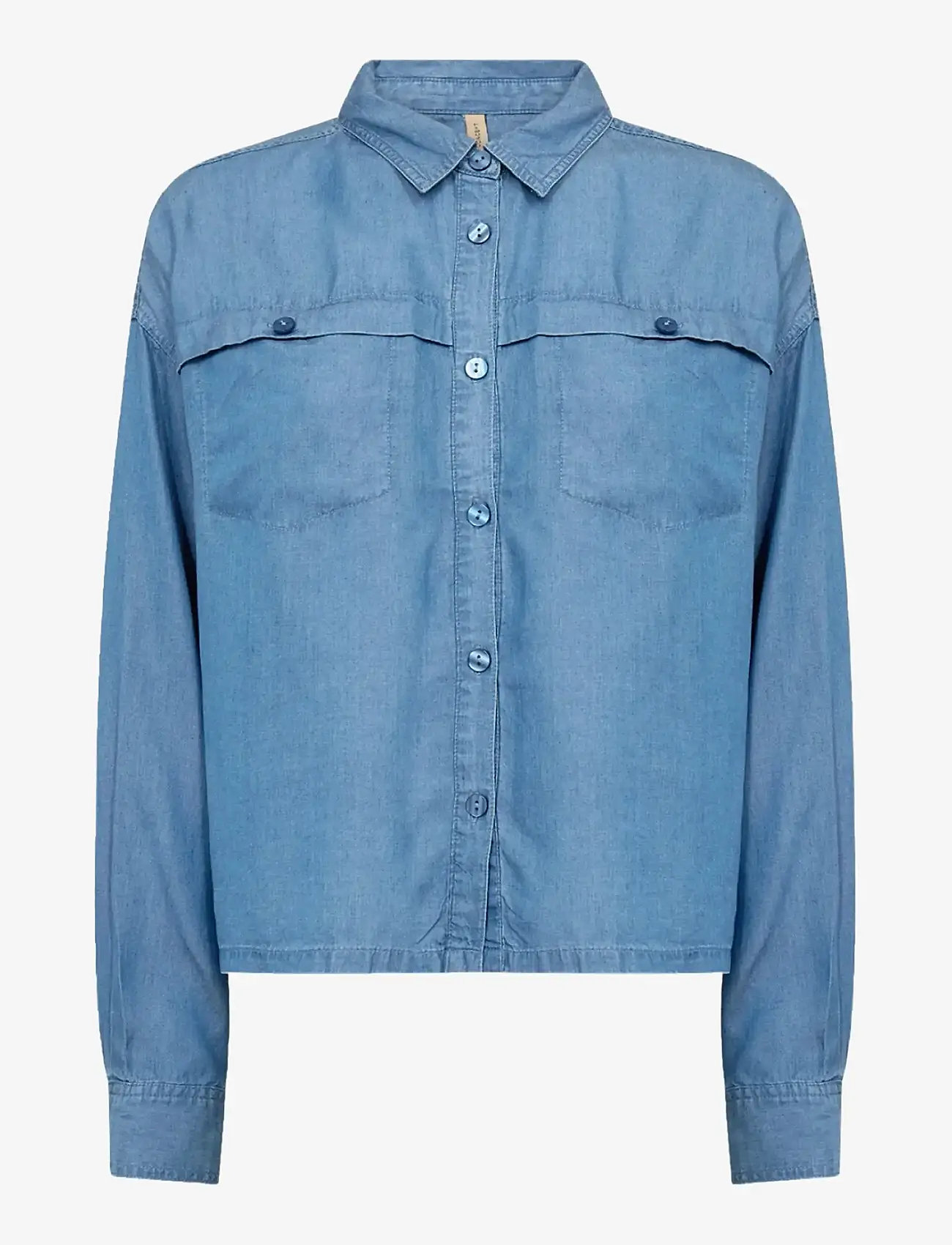 Soyaconcept - SC-LIV - långärmade skjortor - 2250 medium blue - 1