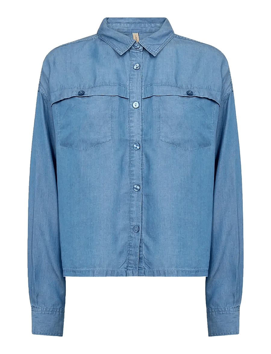 Soyaconcept - SC-LIV - langärmlige hemden - 2250 medium blue - 1