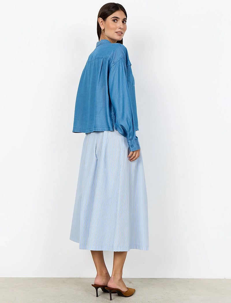 Soyaconcept - SC-LIV - långärmade skjortor - 2250 medium blue - 4