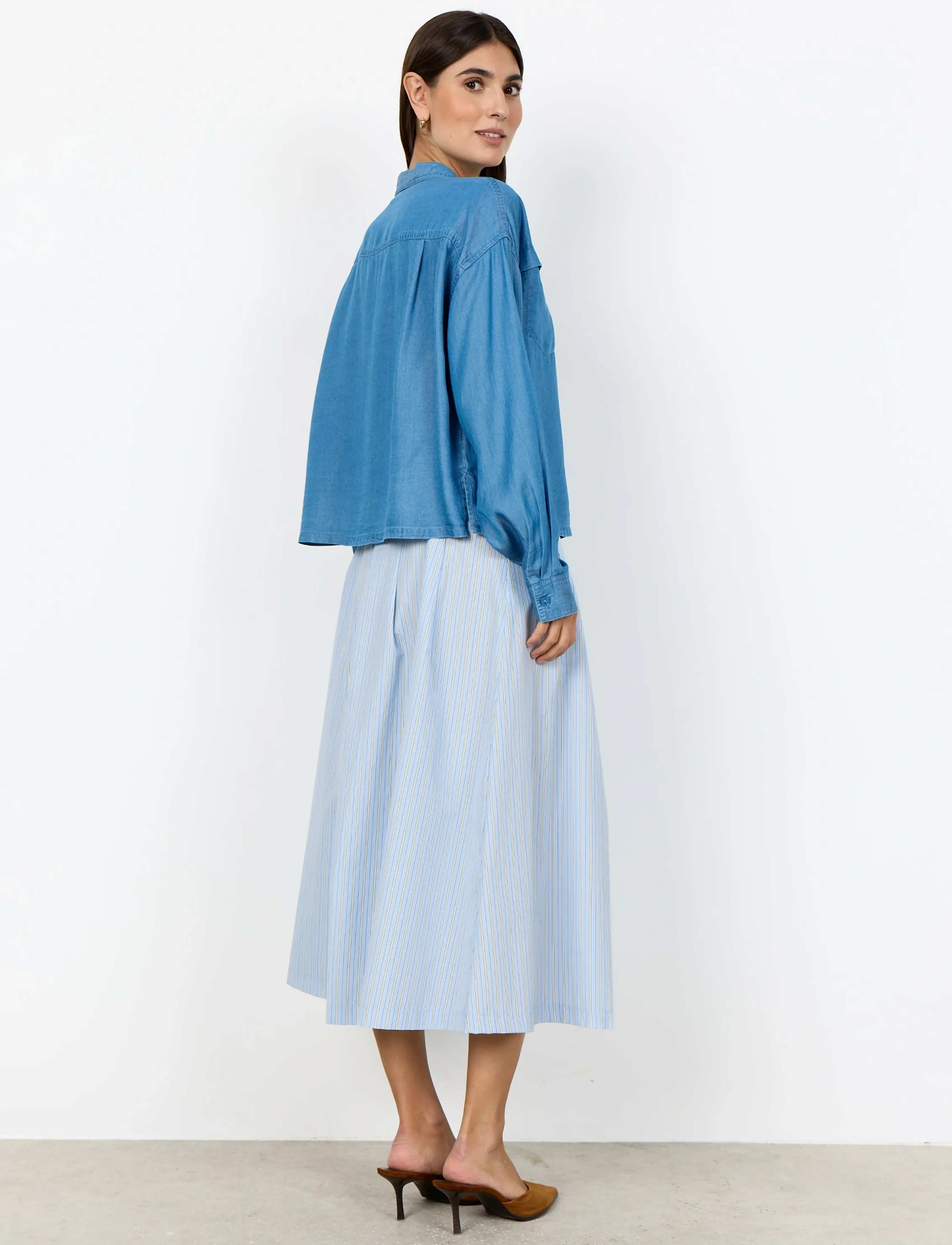 Soyaconcept - SC-LIV - long-sleeved shirts - 2250 medium blue - 4