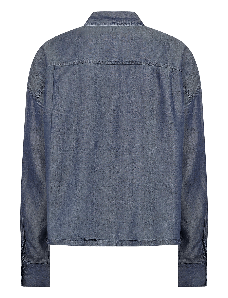 Soyaconcept - SC-LIV - langärmlige hemden - 2440 raw blue denim - 2